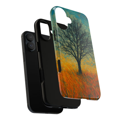 Artistic Phone Case with Tree Design, Nature Lover Gift, Unique Phone Cover, Holiday Present, Eco-friendly Tech Accessories - TRV