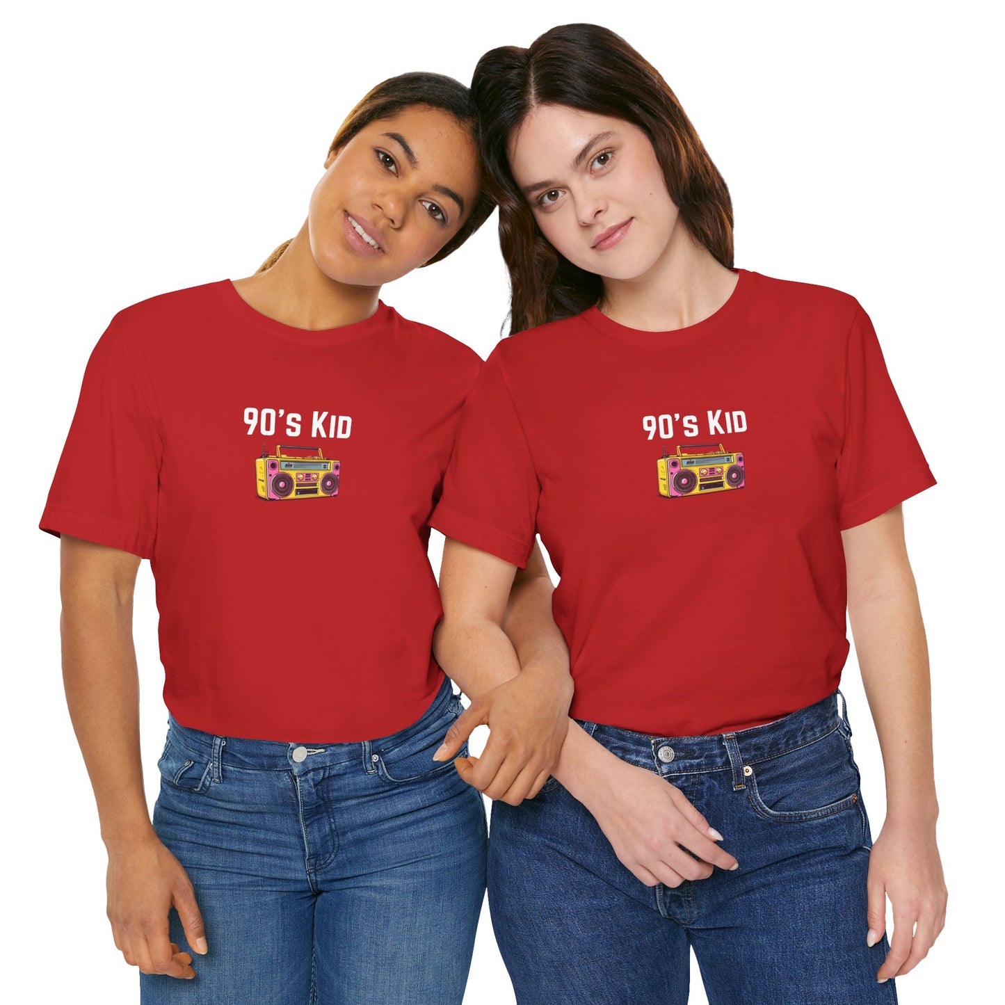 Retro Boombox Tee — 90s Kid Graphic T-Shirt
