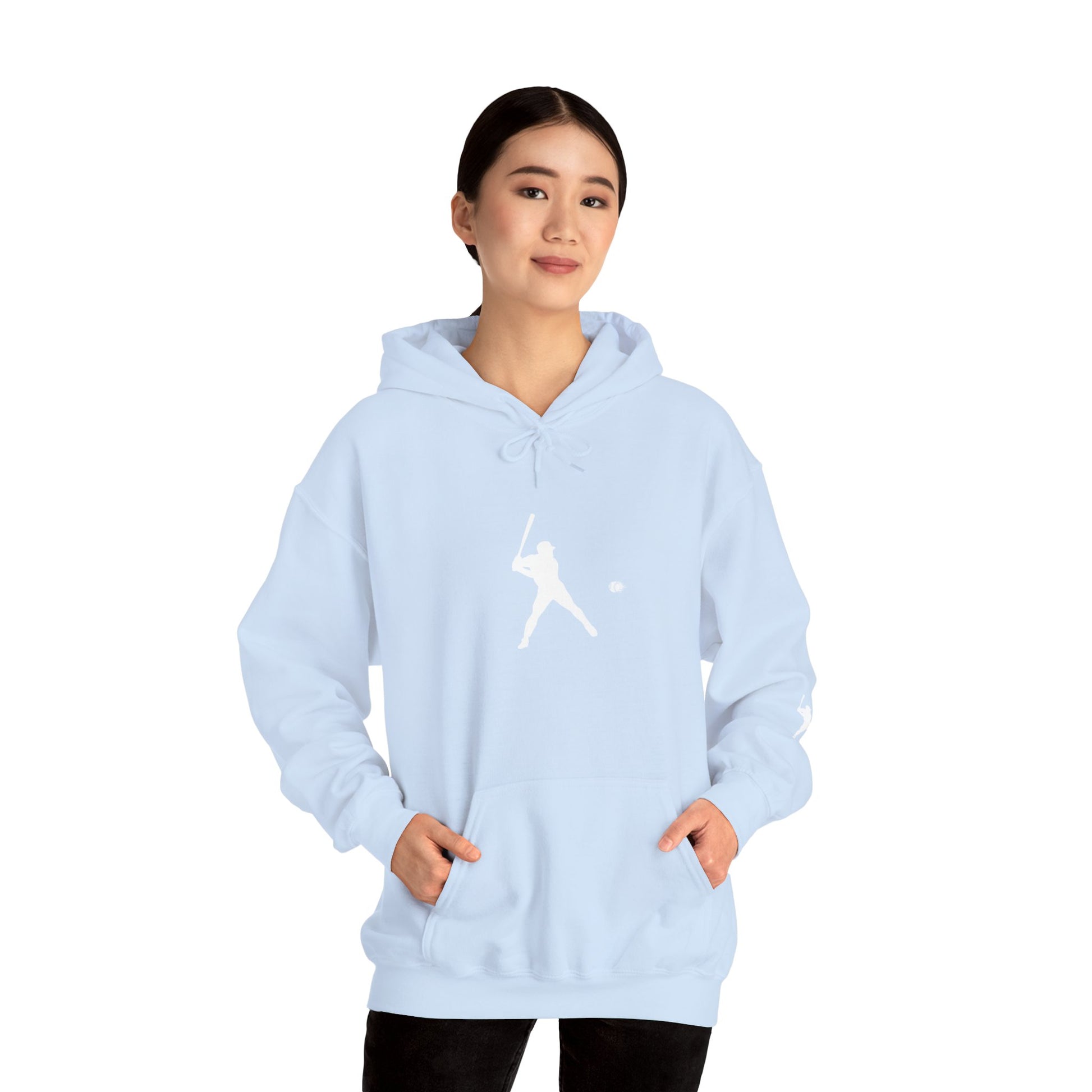 Sporty Unisex Baseball Hooded Sweatshirt, Casual Hoodie for Athletes, Perfect for Gifts, Comfy Streetwear, Ideal for Sports Events, Personal Use - TRV