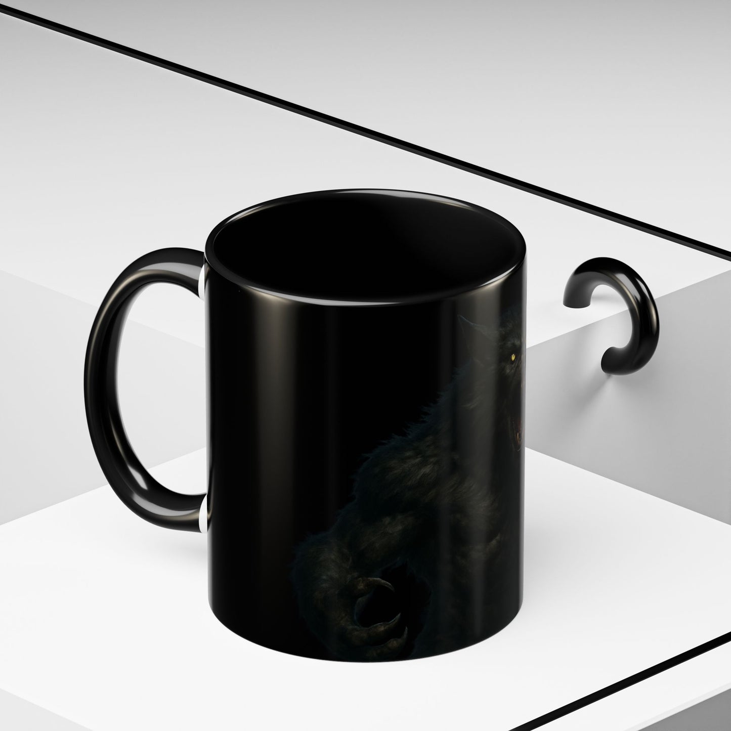 Howling Werewolf Coffee Mug - Perfect Gift for Horror Lovers, Wolf Enthusiasts, Halloween Decor, Unique Drinkware, Gothic Homeware
