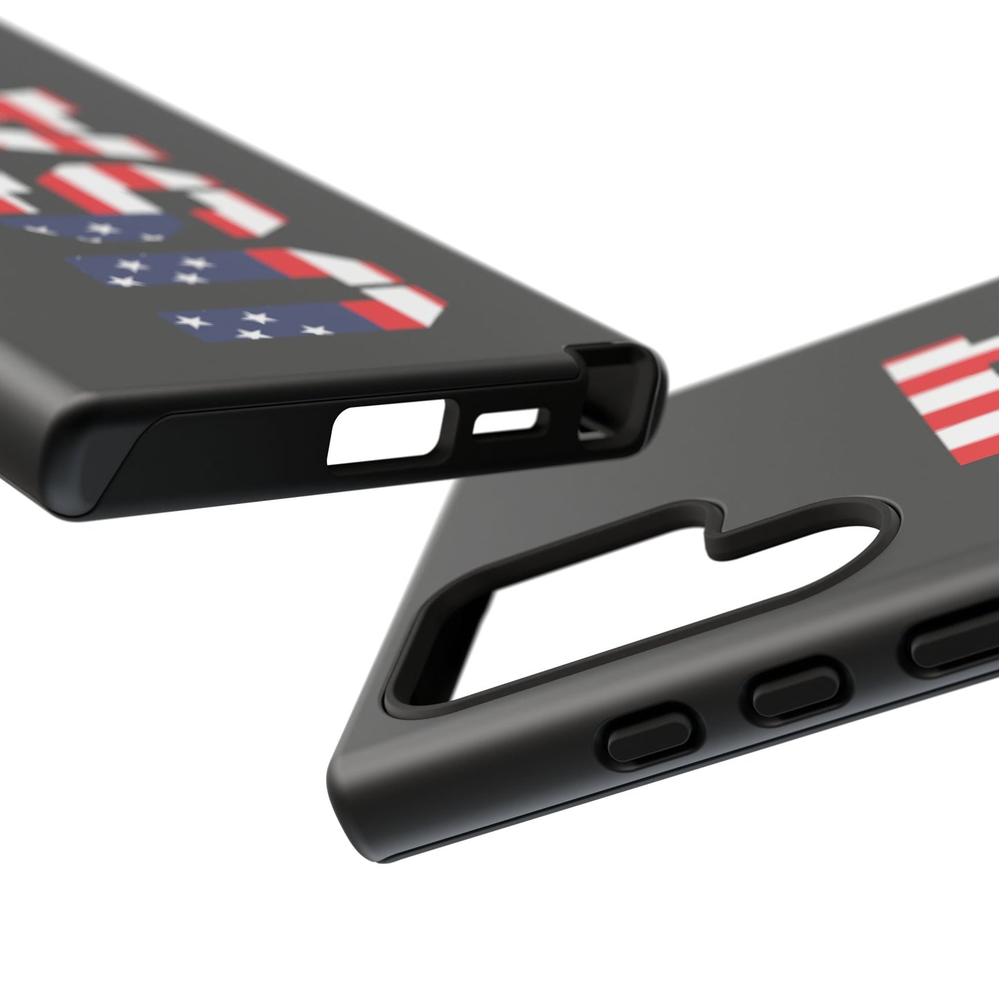 USA Phone Case with American flag design, durable tough protective case for smartphones by Printify