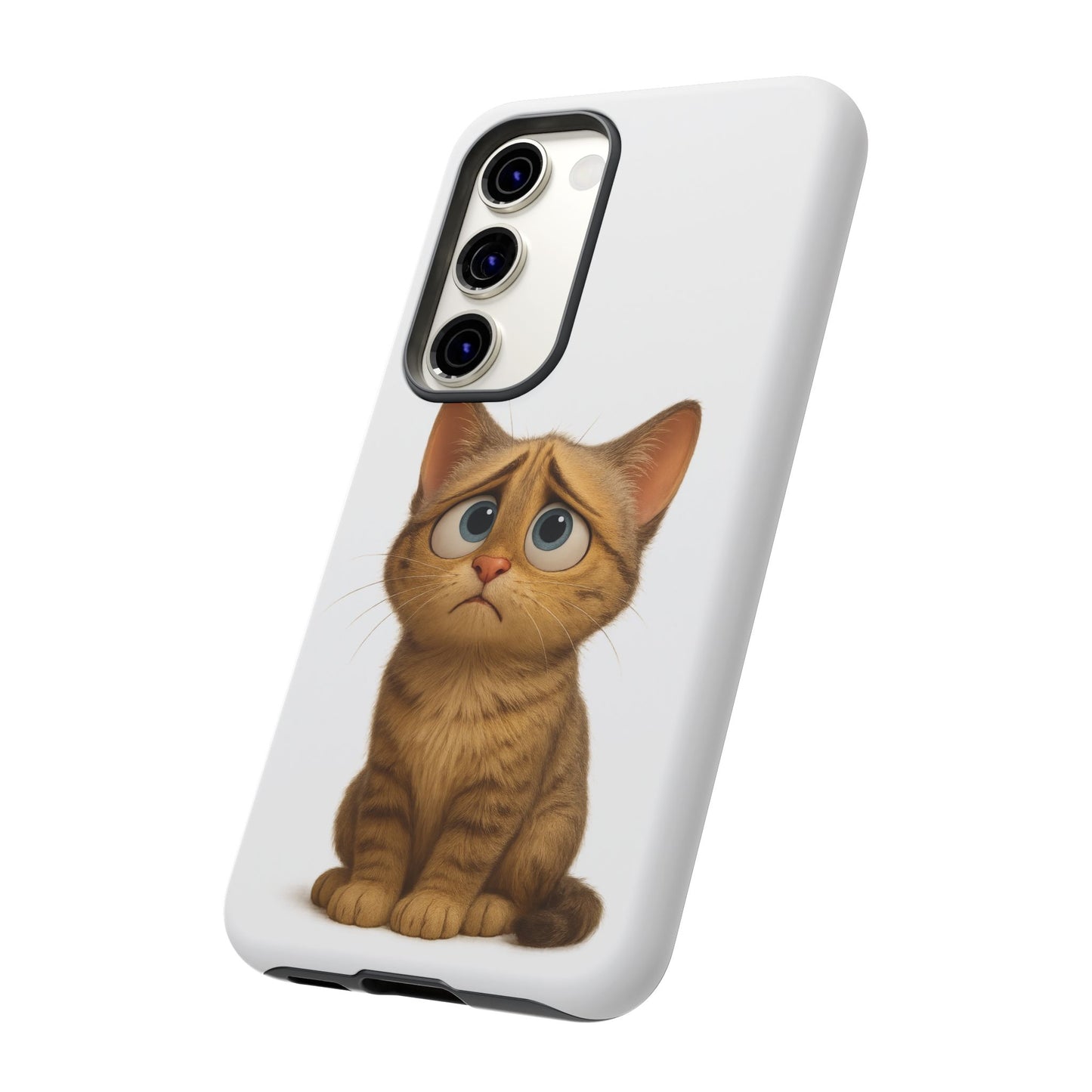 Cute Cat Phone Case, Funny Kitty Case, Animal Lover Gift, Cat Lover Accessory, Unique Cat Design Case, Pet Mom Gift - TRV