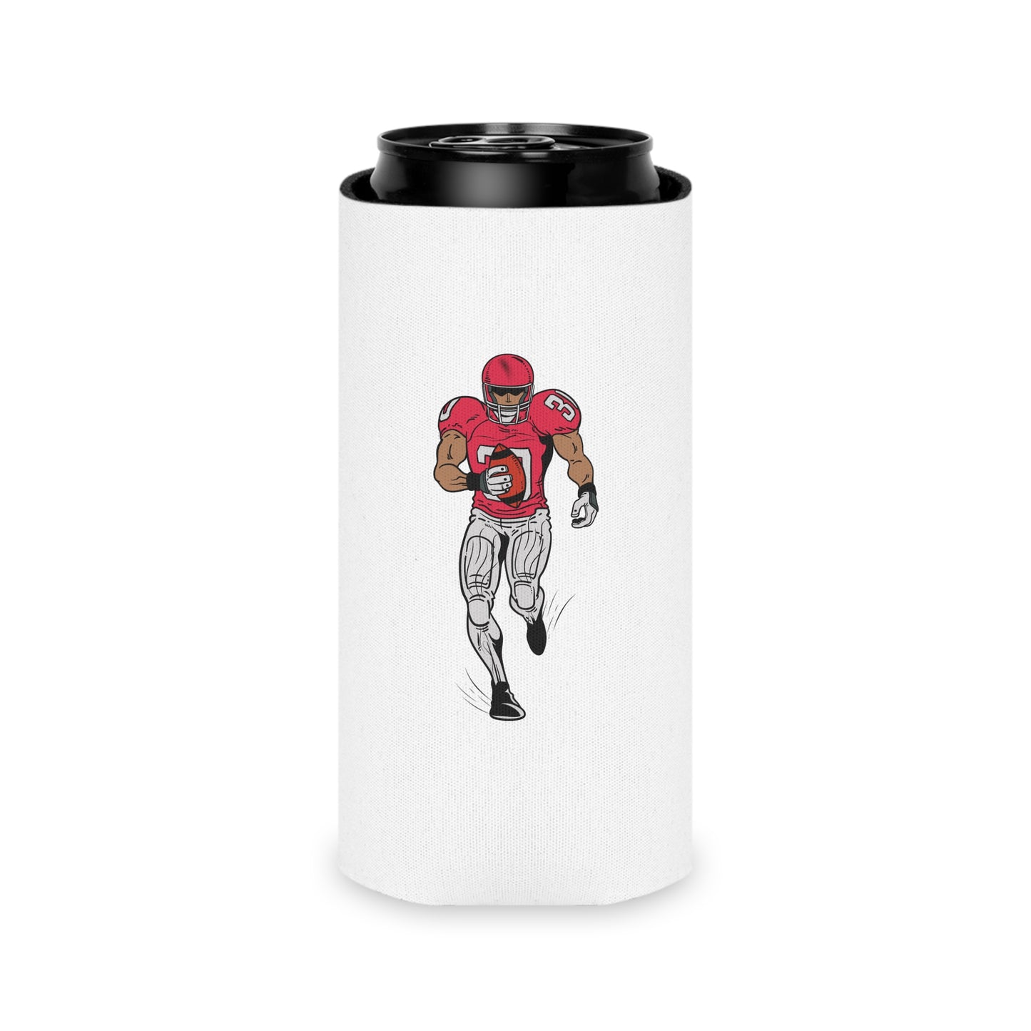 Football Player Can Cooler – Tailgating & Game Day Beverage Koozie