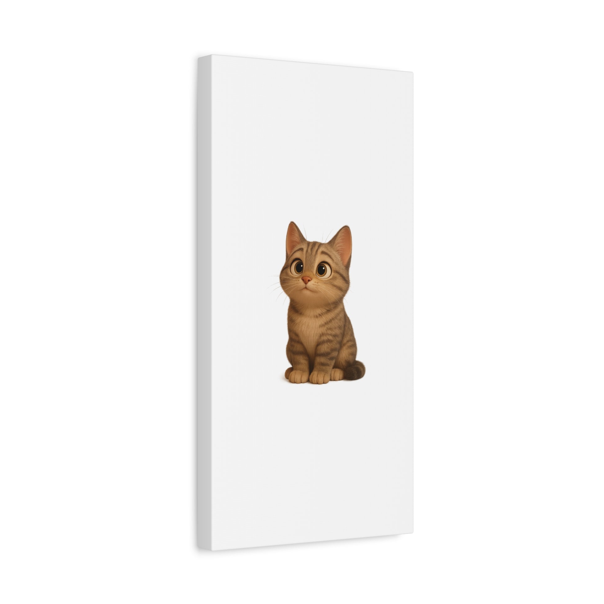 Adorable Cat Canvas Art, Cute Cat Wall Decor, Pet Lover Gift, Nursery Wall Art, Animal Print, Modern Home Decor - TRV