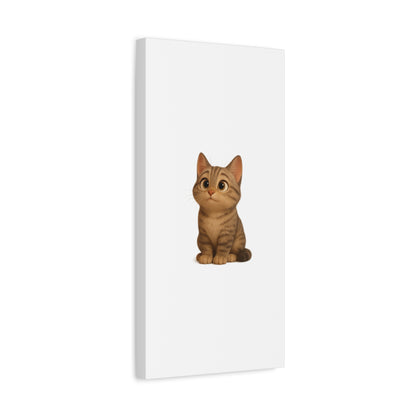Adorable Cat Canvas Art, Cute Cat Wall Decor, Pet Lover Gift, Nursery Wall Art, Animal Print, Modern Home Decor - TRV