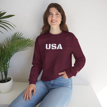 Cozy USA Unisex Crewneck Sweatshirt | Perfect Layering Piece for Every Season | Great Gift for Him/Her | Trendy Style for Casual Outings