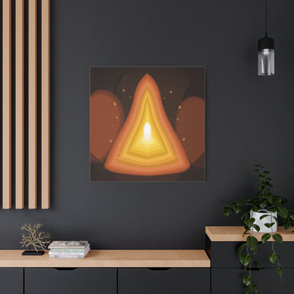 Concentric Fire Furnace Cross-Section Matte Canvas
