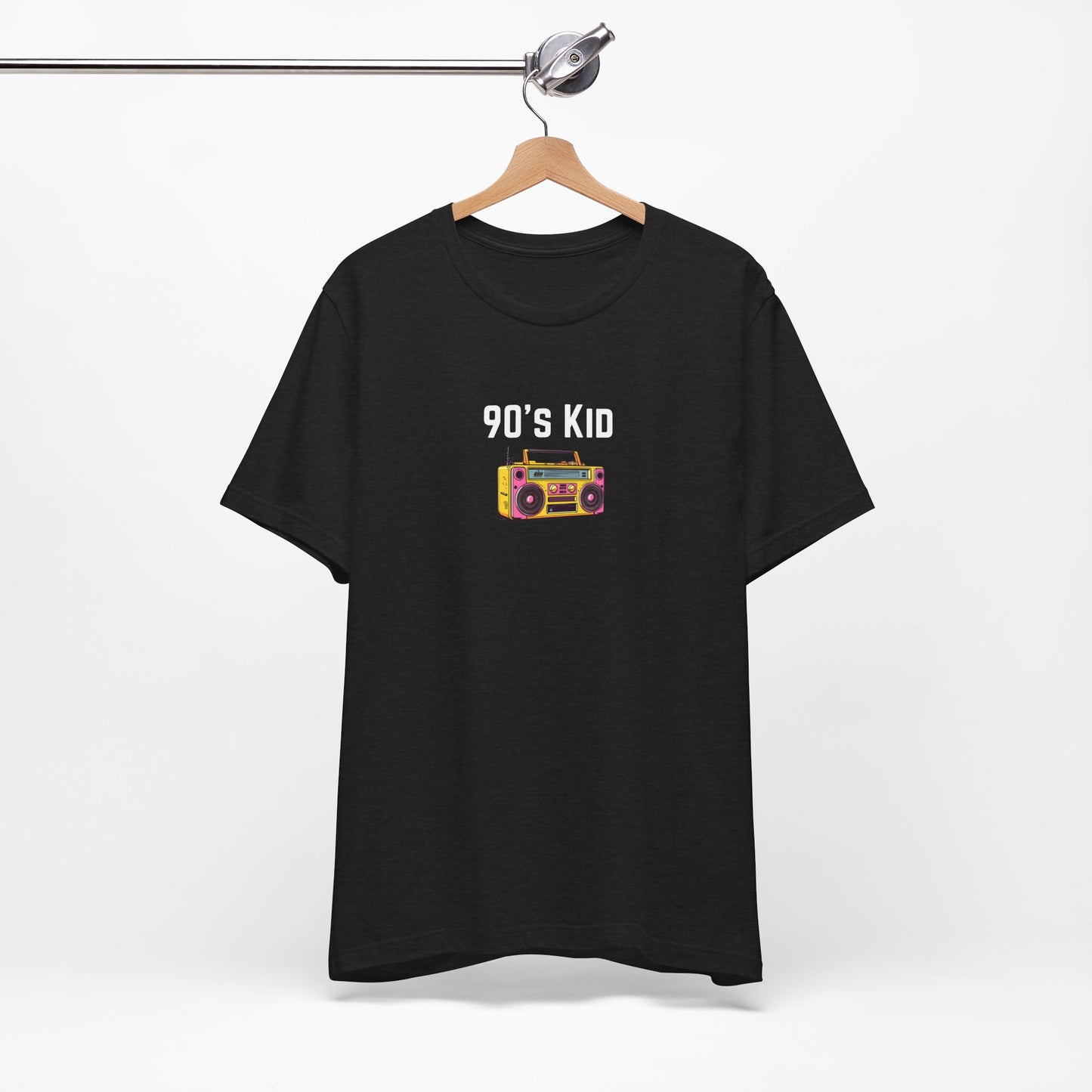 Retro Boombox Tee — 90s Kid Graphic T-Shirt