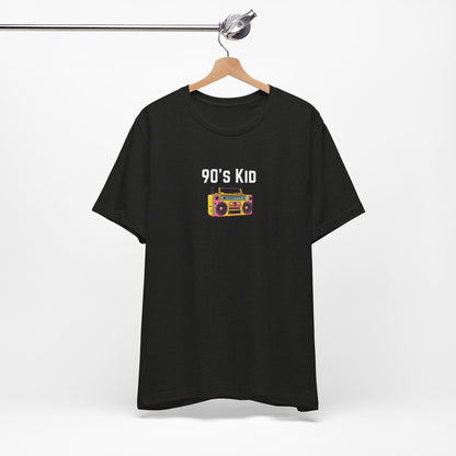Retro Boombox Tee — 90s Kid Graphic T-Shirt