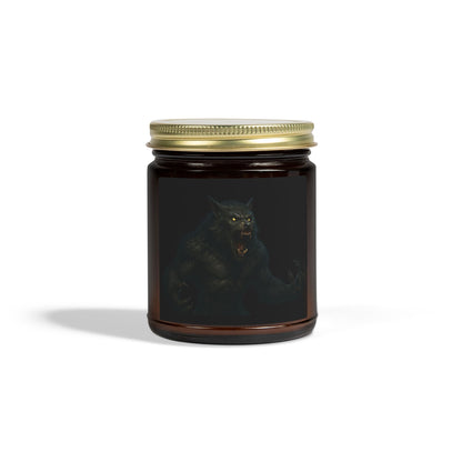 Mystical Creature Scented Candle, Hand-Poured Coconut Apricot Wax, Home Decor, Unique Gift, Halloween, Relaxation, Aromatherapy