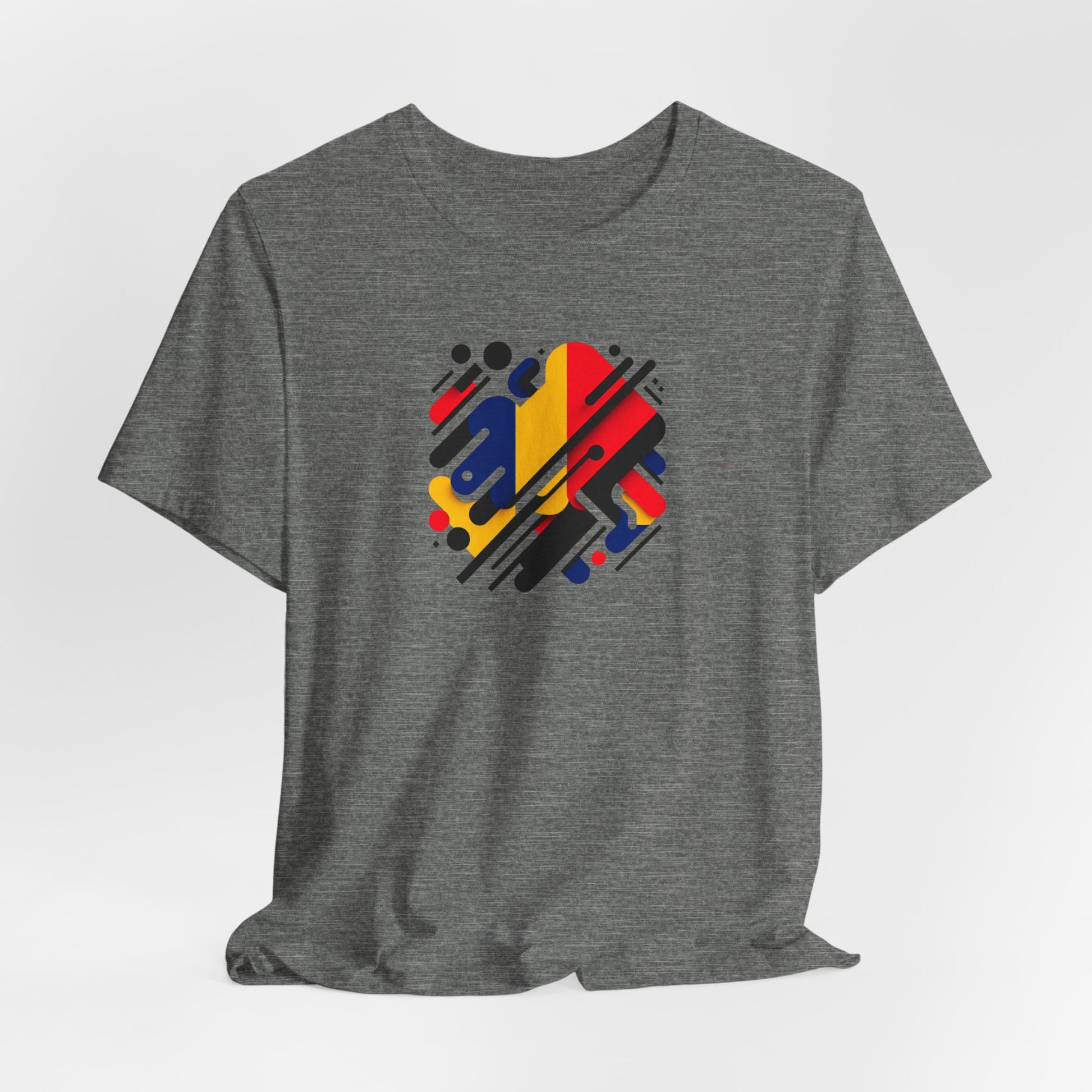 Artistic Heart Unisex Jersey Tee - Vibrant Graphic Tee, Casual Wear, Gift for Art Lovers, Birthday Surprise, Everyday Comfort - TRV