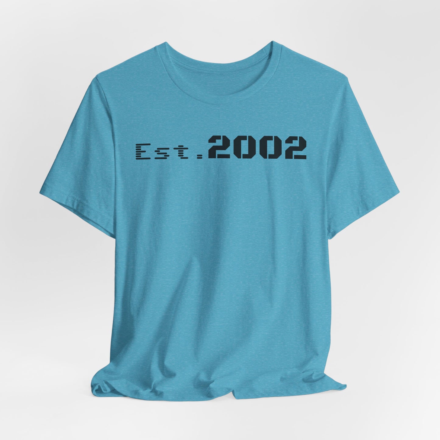 Established 2002 Unisex Tee, Vintage Style T-Shirt, Year Established Shirt, Retro Graphic Tee, Customizable Gift Idea
