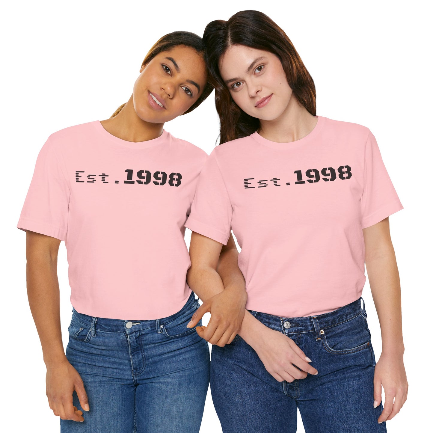 Est. 1998 Unisex Short Sleeve Tee, Vintage Style T-Shirt, Birthday Gift, Casual Wear, Retro Fashion, Unisex Apparel