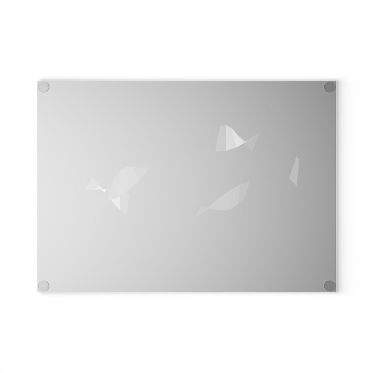 Abstract Geometric Fish Glass Cutting Board | Modern Kitchen Décor