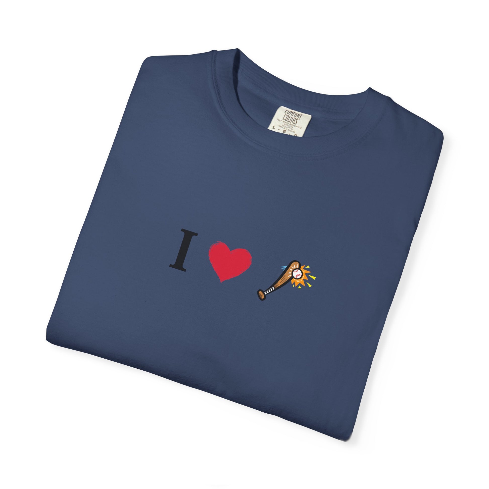I Love Baseball  Unisex Tee, Gift for Couples, Cute Matching T-Shirts, Casual Everyday Wear, Anniversary Present, Love Shirt - TRV
