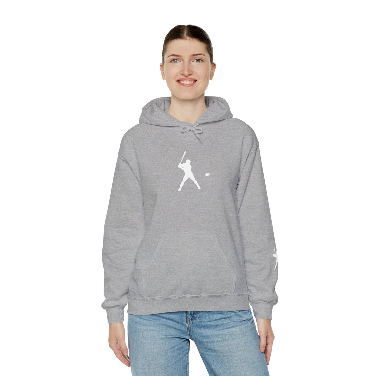 Sporty Unisex Baseball Hooded Sweatshirt, Casual Hoodie for Athletes, Perfect for Gifts, Comfy Streetwear, Ideal for Sports Events, Personal Use - TRV