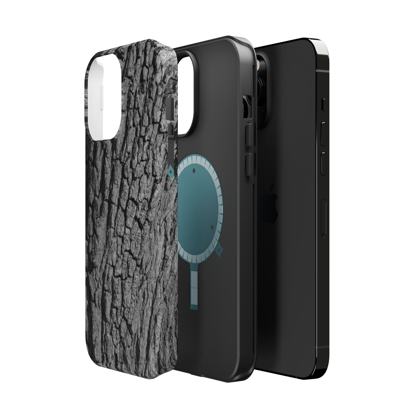 Bark Texture Magnetic Impact Phone Case