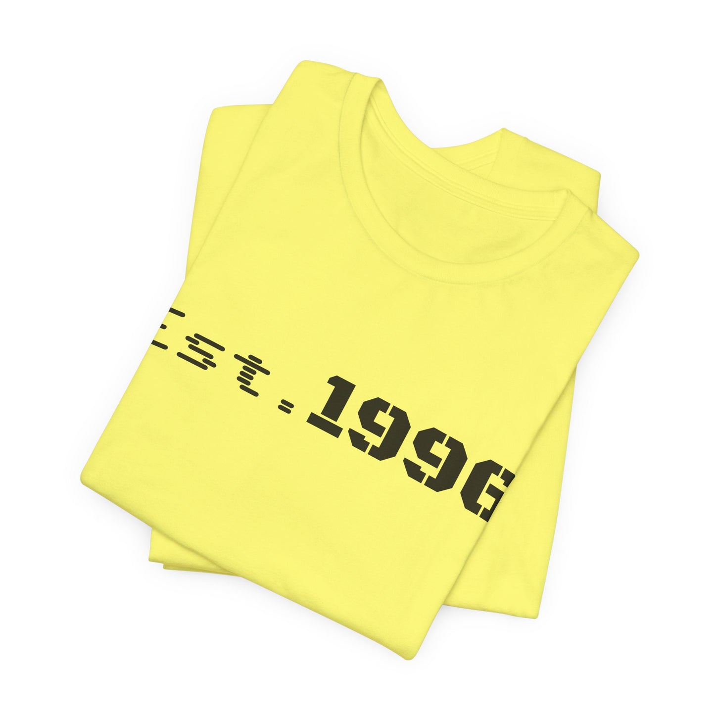 White vintage T-shirt with "Est. 1996" print, perfect for birthday gifts, by Printify, featuring a casual, retro style.