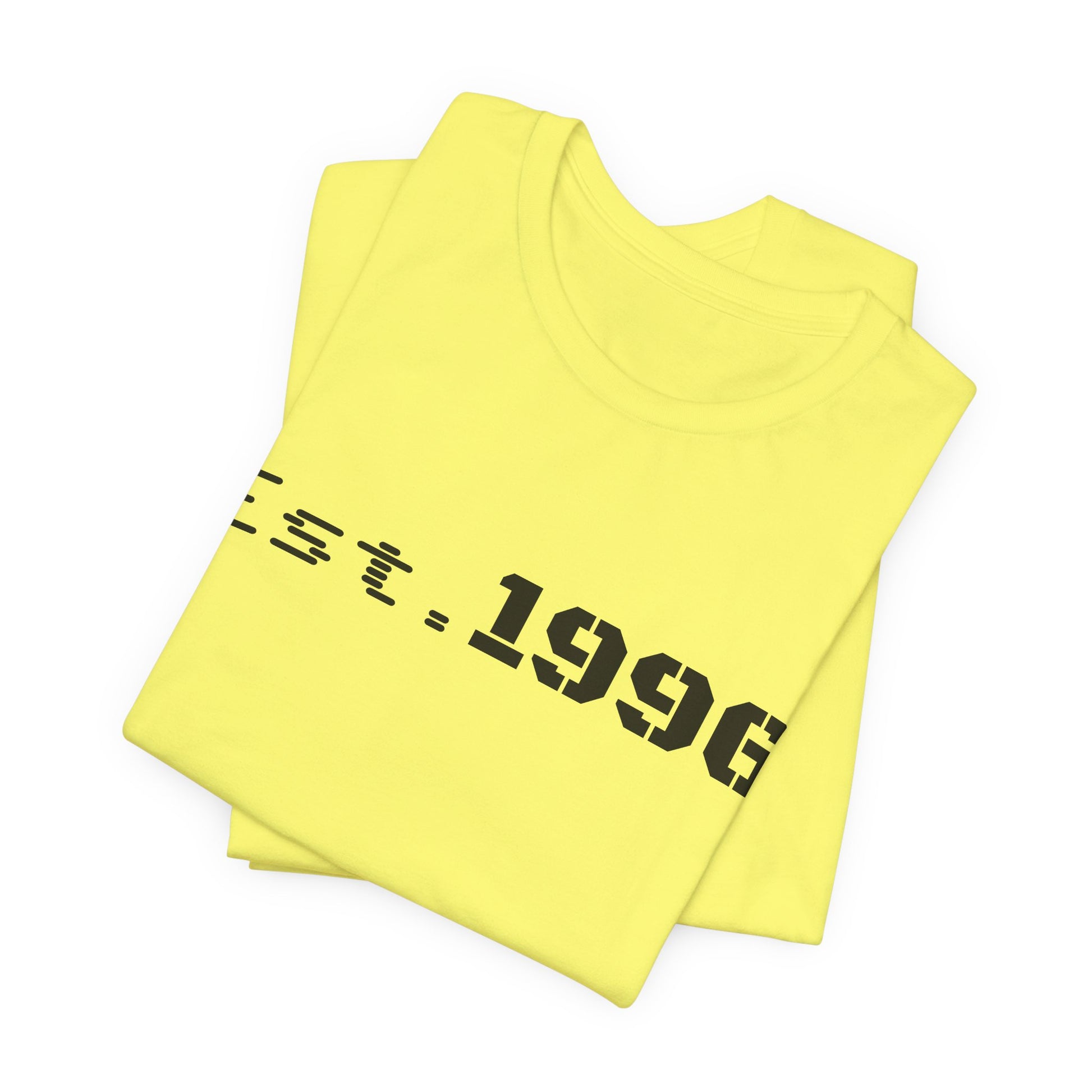 White vintage T-shirt with "Est. 1996" print, perfect for birthday gifts, by Printify, featuring a casual, retro style.