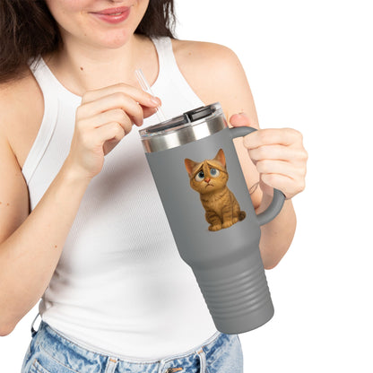 Cute Cat Insulated Travel Mug, 40oz - Perfect for Animal Lovers, Unique Gift for Cat Owners, Coffee on-the-go, Birthday Present, Cute [...]