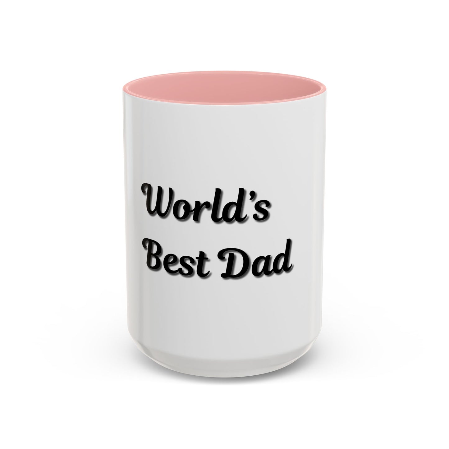 World's Best Dad Accent Coffee Mug - Perfect Gift for Father's Day - TRV
