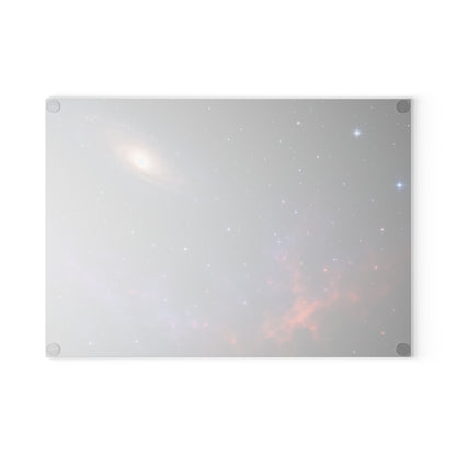 Galaxy Nebula Glass Cutting Board — Space Constellation Kitchen Board