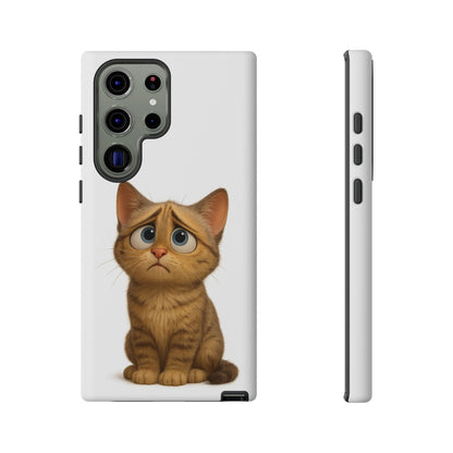 Cute Cat Phone Case, Funny Kitty Case, Animal Lover Gift, Cat Lover Accessory, Unique Cat Design Case, Pet Mom Gift - TRV