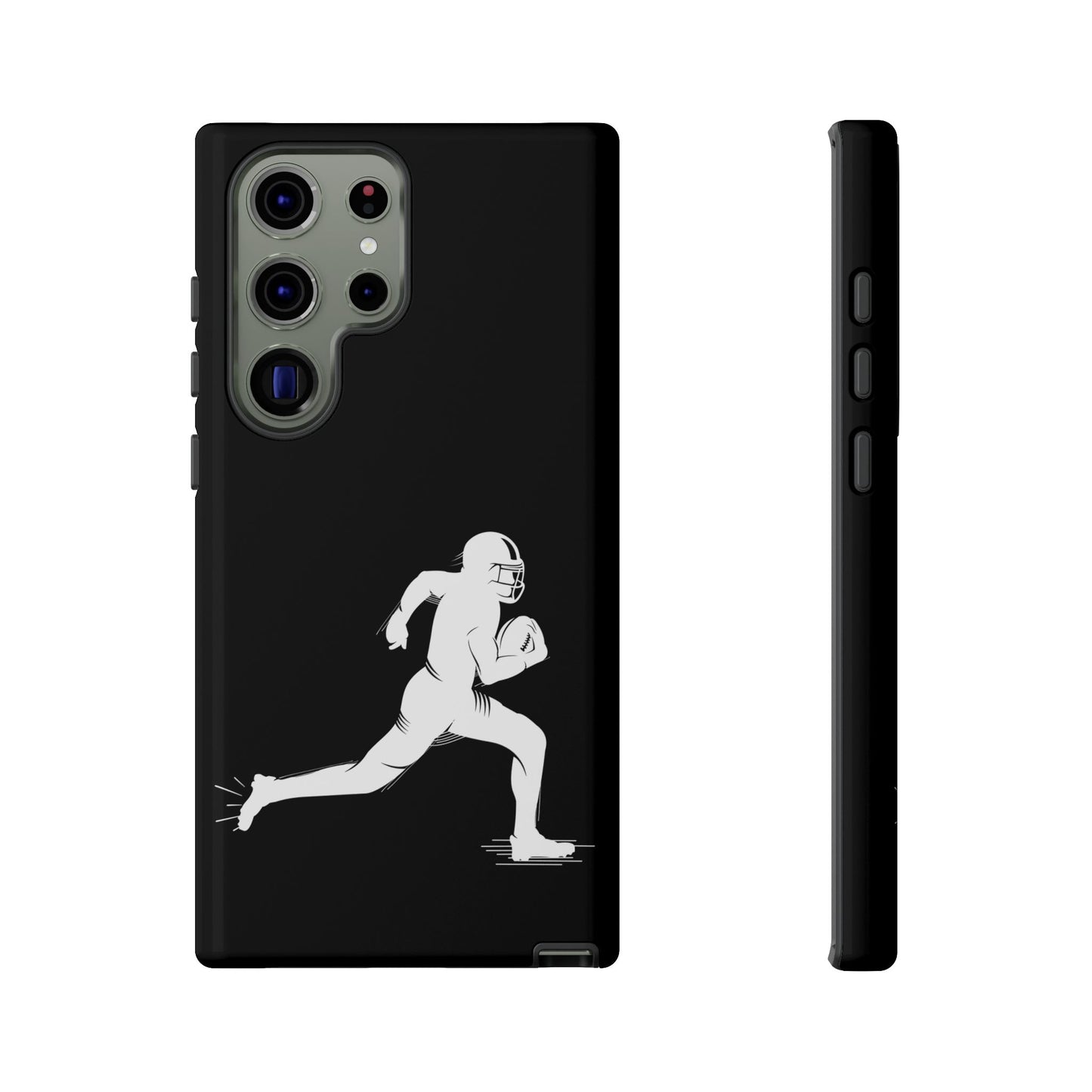 Football Player Phone Case, Tough Cases, Sports Phone Cover, Gift for Athletes, iPhone & Samsung Accessories, Running Player Design - TRV