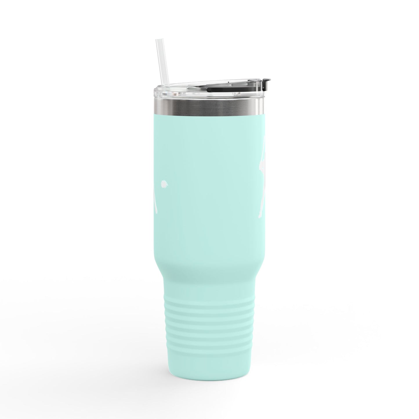 Insulated Travel Mug for Sports Lovers, 40oz Tumbler, Red Baseball Design, Perfect Gift for Fans, Outdoor Adventures, Road Trips, Tailgating