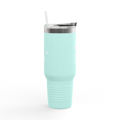 Insulated Travel Mug for Sports Lovers, 40oz Tumbler, Red Baseball Design, Perfect Gift for Fans, Outdoor Adventures, Road Trips, Tailgating