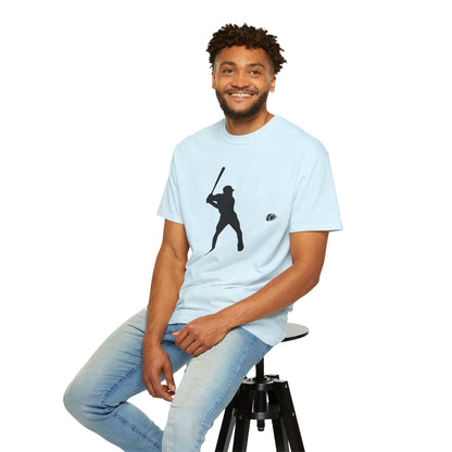 Unisex Baseball Silhouette Tee, Casual Wear, Sports Fan Apparel, Gift for Athletes, Summer Outing Outfit, Soft Cotton Shirt