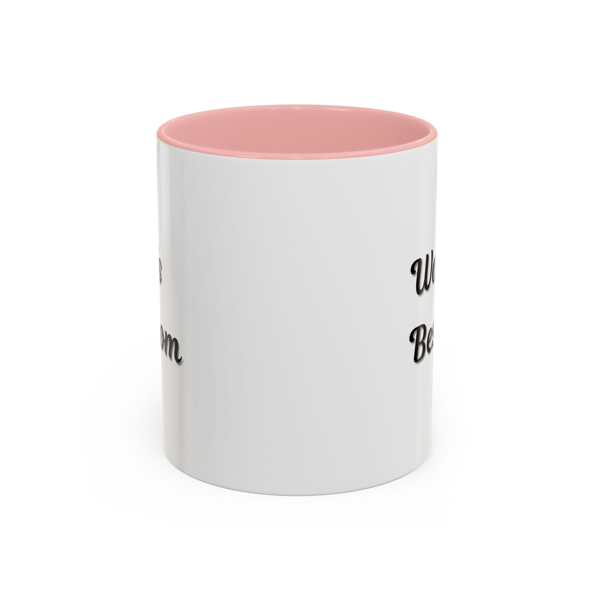 Black ceramic "World's Best Mom" accent coffee mug by Printify, featuring a stylish design and perfect for Mother's Day.