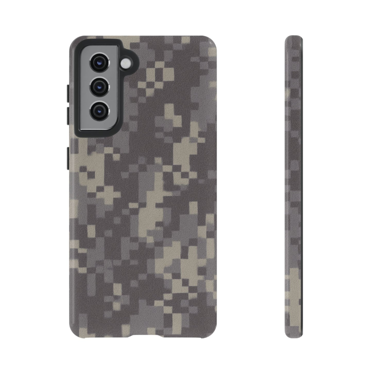 Camouflage tough phone case by Printify featuring rugged digital camo design and protective cover for smartphones.