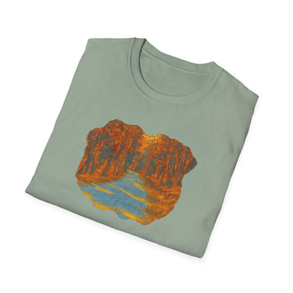 Nature-Inspired Unisex Softstyle T-Shirt, Outdoor Lover Gift, Casual Wear, Ideal for Hiking, Nature Trips, Unique Graphic Tee - TRV
