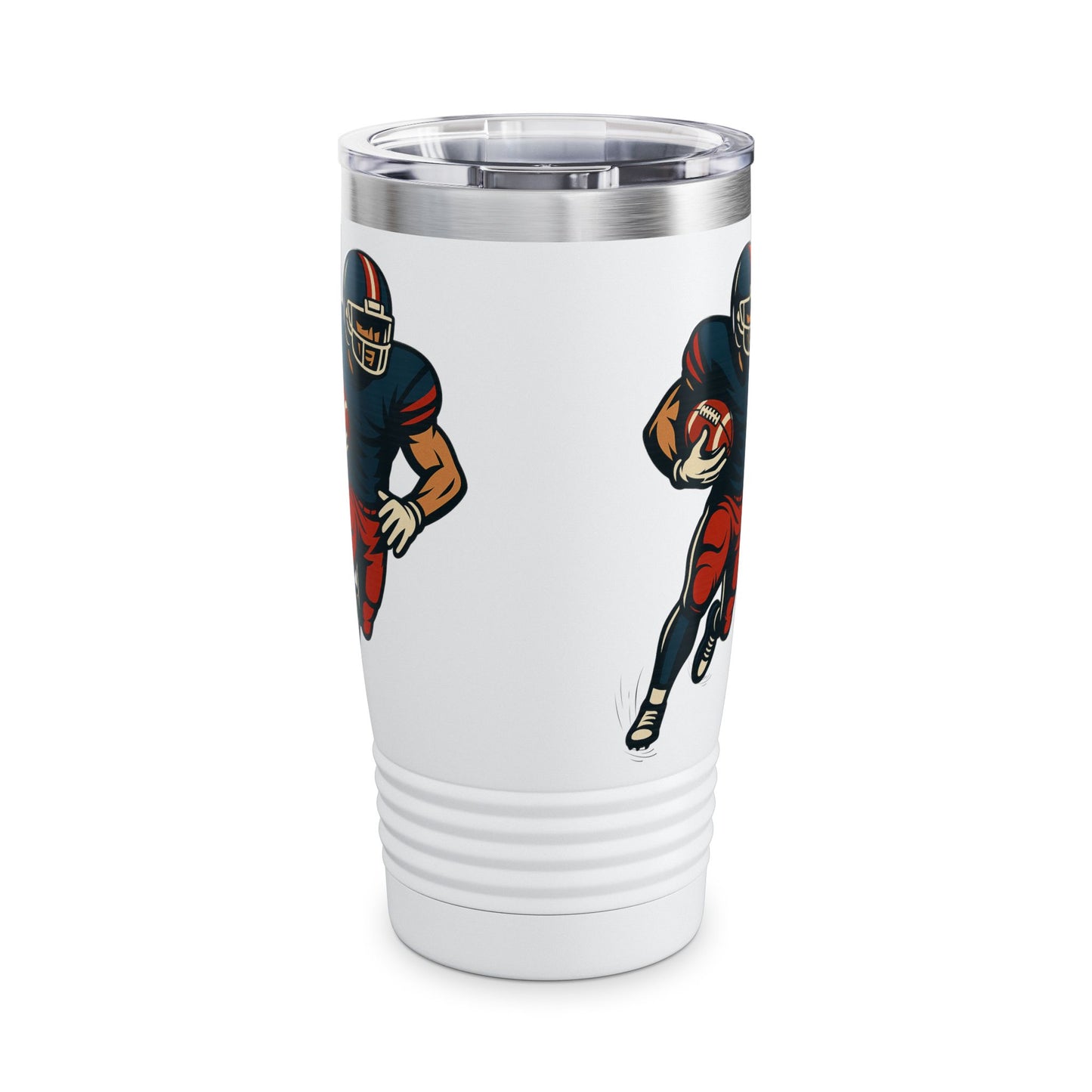 American Football Player Tumbler 20oz | Football Gift for Men | Sports Fan Travel Mug | Personalized Football Tumbler | NFL Fan Cup