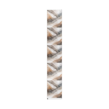 Geometric Neutral Watercolor Wrapping Paper Roll — Earth Tone Abstract Gift Wrap