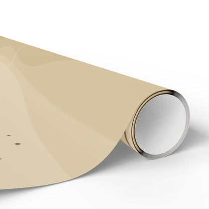 Neutral Abstract Wrapping Paper Roll — Beige Geometric Gift Wrap