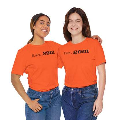 Est. 2001 Unisex Tee - Timeless Casual Wear, Birthday Gift, Nostalgic Fashion, Everyday Comfort, Trendy Streetwear