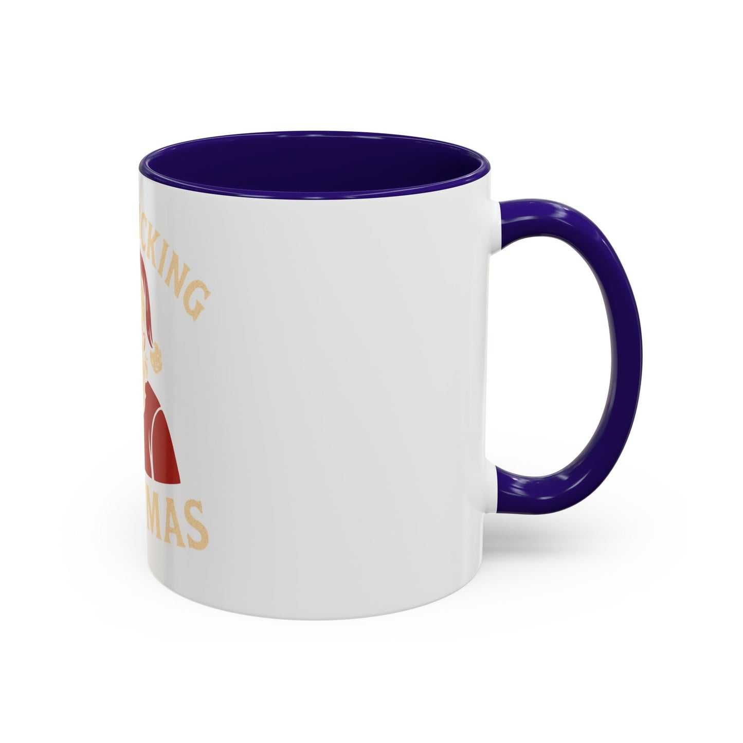Merry Fucking Christmas Mug — Funny Santa Middle Finger Coffee Cup (11oz & 15oz)