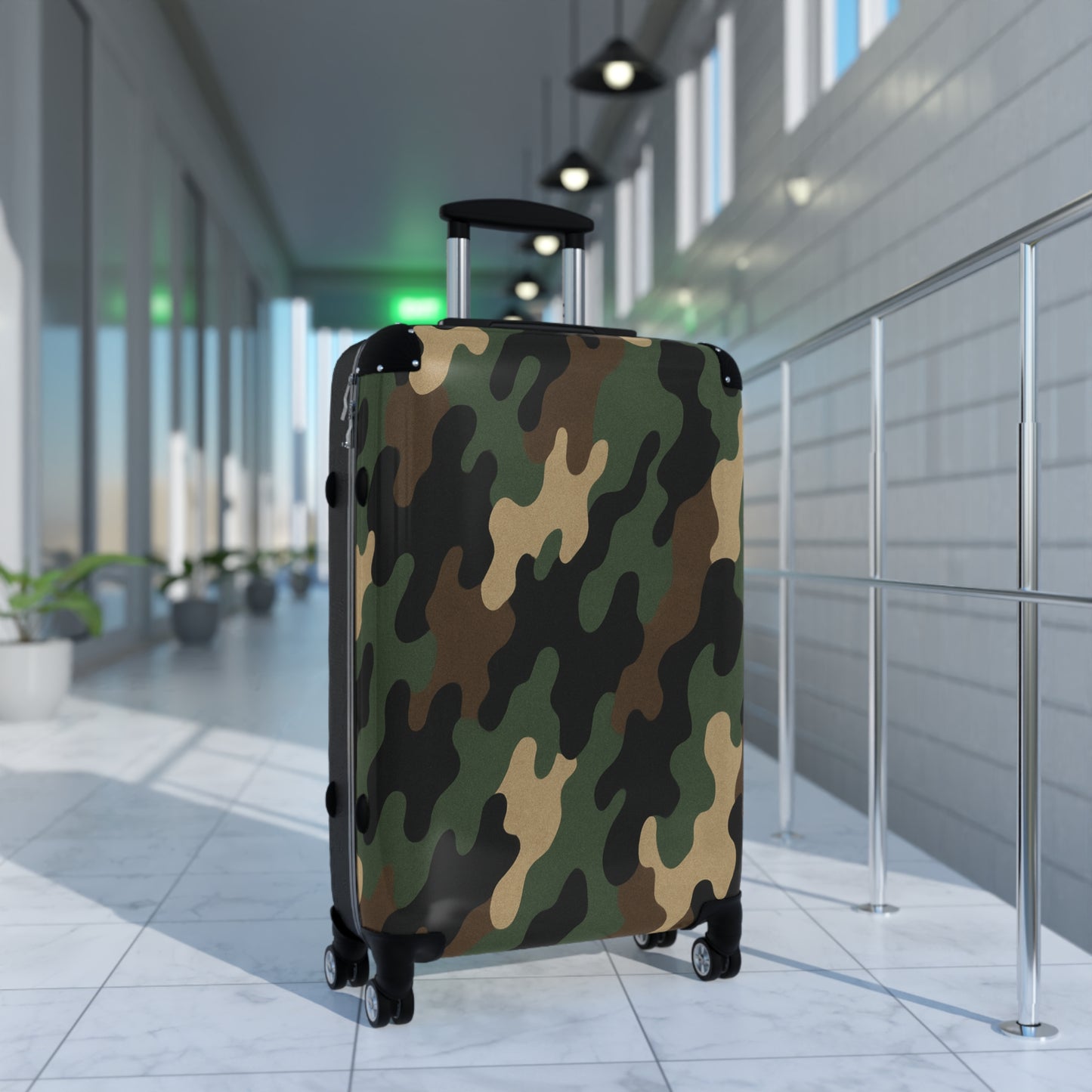 Camouflage Carry-On Suitcase – Military Camo Travel Luggage