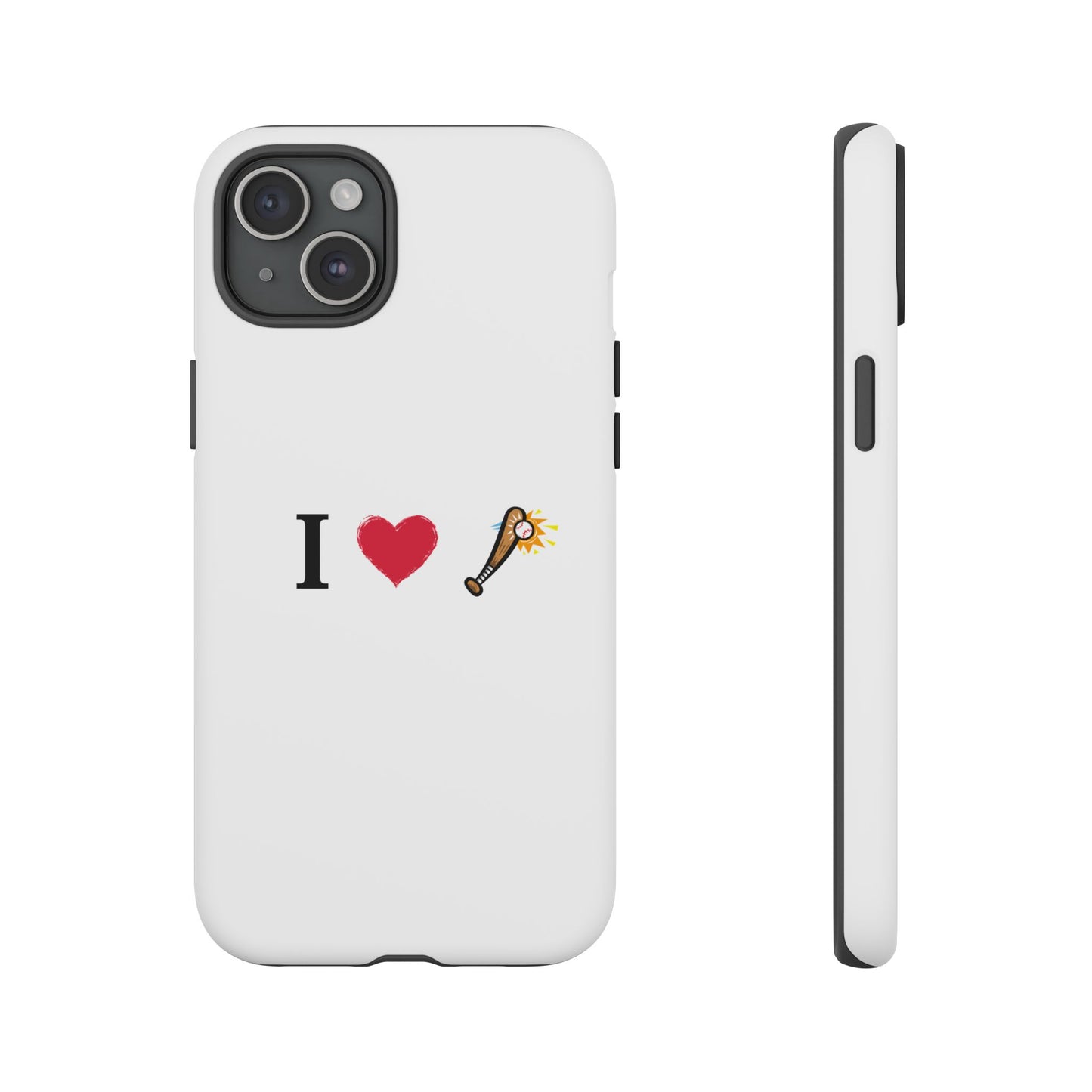 I Love Baseball Vibe Phone Case - Tough Cases for Sports Lovers, Gifts for Athletes, Fun Accessories, iPhone and Android Compatible - TRV