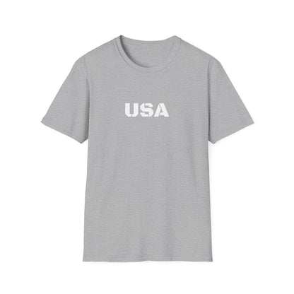 USA Unisex Softstyle T-Shirt, Casual Tee, Patriotic Apparel, Independence Day Gift, Everyday Wear, Comfortable Fashion