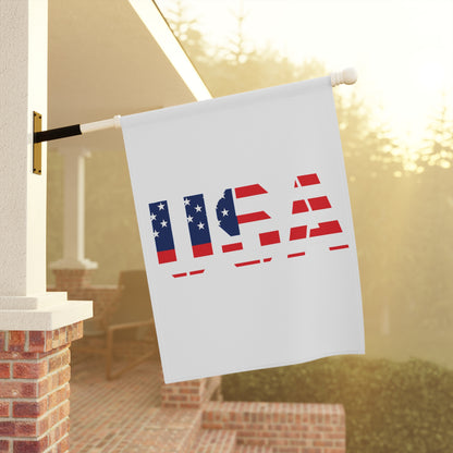USA flag garden banner for patriotic yard decor, featuring a vibrant American flag design, ideal for Memorial Day celebrations.