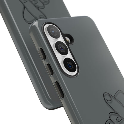 Silicone Phone Case, embossed Korean finger heart design - view 156