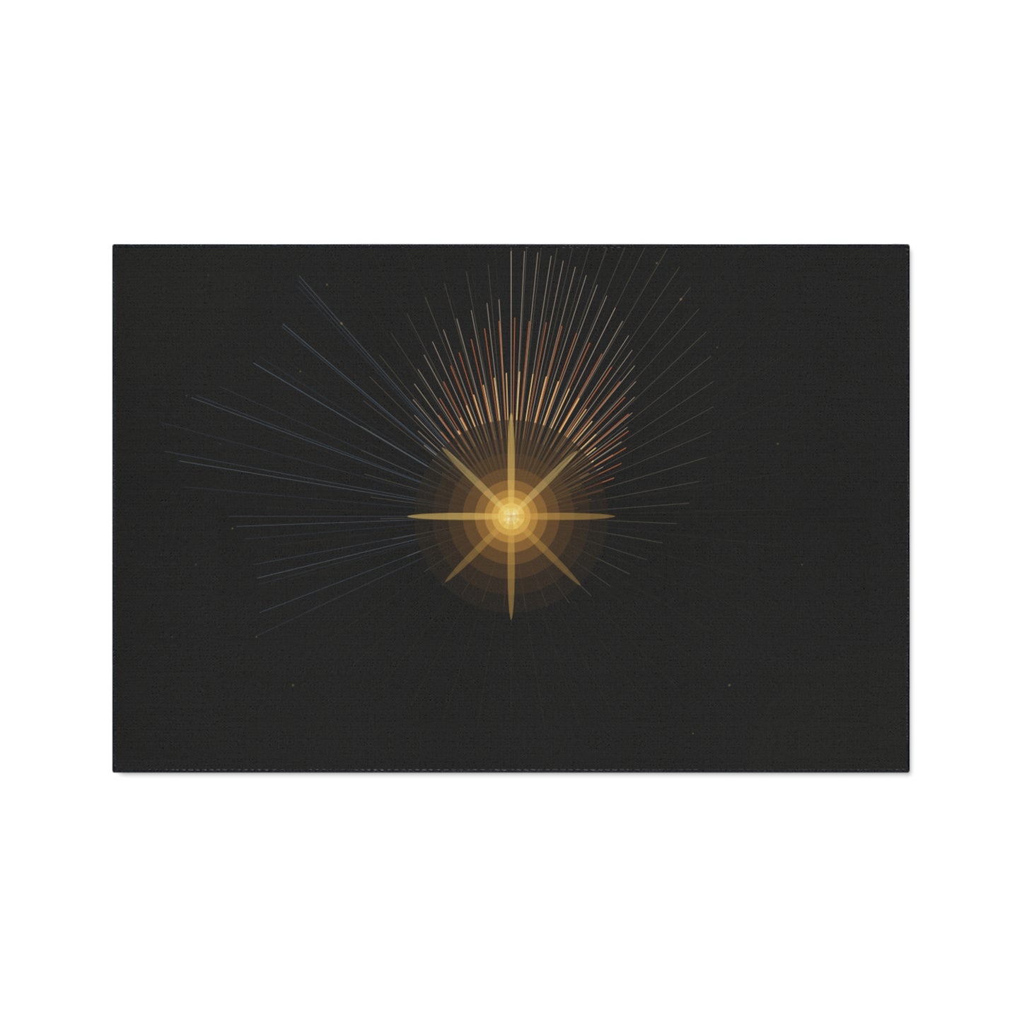 Radiant Star Burst Floor Mat | Black Entrance Rug - TRV