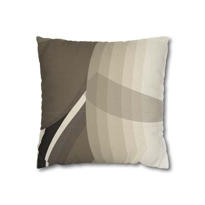 Abstract Neutral Leaf Artwork Pillowcase | Square Pillowcase