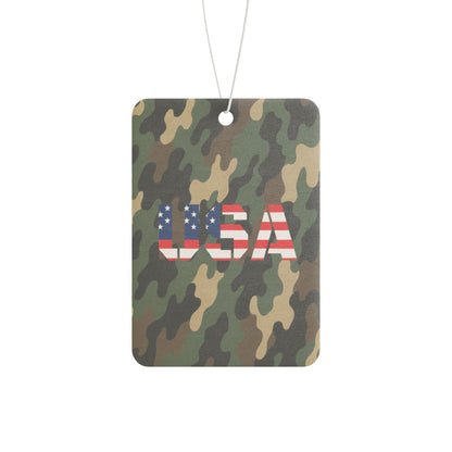 USA Camouflage Car Air Freshener, Military Style Air Freshener, Camo Air Freshener, Gift for Veterans, Patriotic Car Accessory - TRV