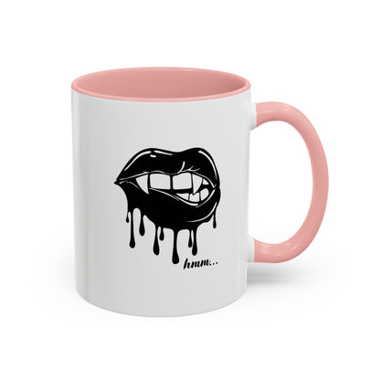 Vampire Lip Accent Coffee Mug - 11oz & 15oz - Unique Halloween Gift