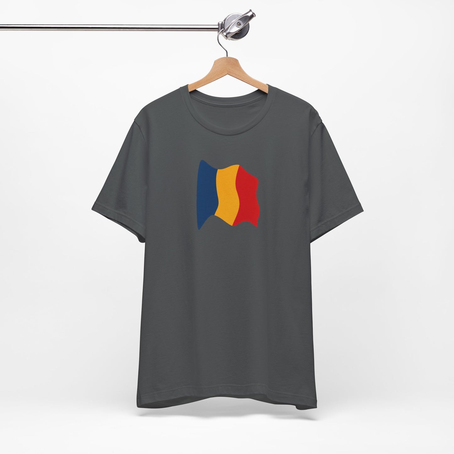 Romanian Flag Unisex Short Sleeve Tee, Casual Shirt, Travel T-Shirt, Gift for Romanians, Summer Outfit, Everyday Wear