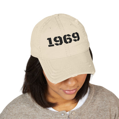 Vintage Distressed Dad Hat | 1969 Embroidered Cap for Casual Style, Birthday Gift, Father's Day, Everyday Wear - TRV